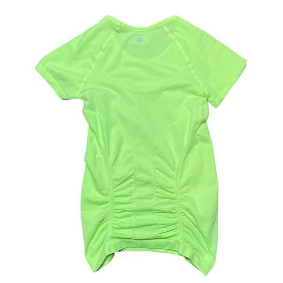 ATHLETA FASTEST TRACK T-SHIRT NEON LIME SIZE XS - Picture 2 of 5